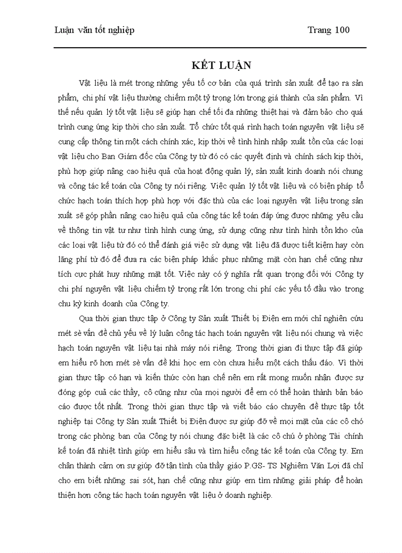 image for page Hoàn thiện hạch toán nguyên vật liệu ở Công ty Sản xuất Thiết Bị Điện 1