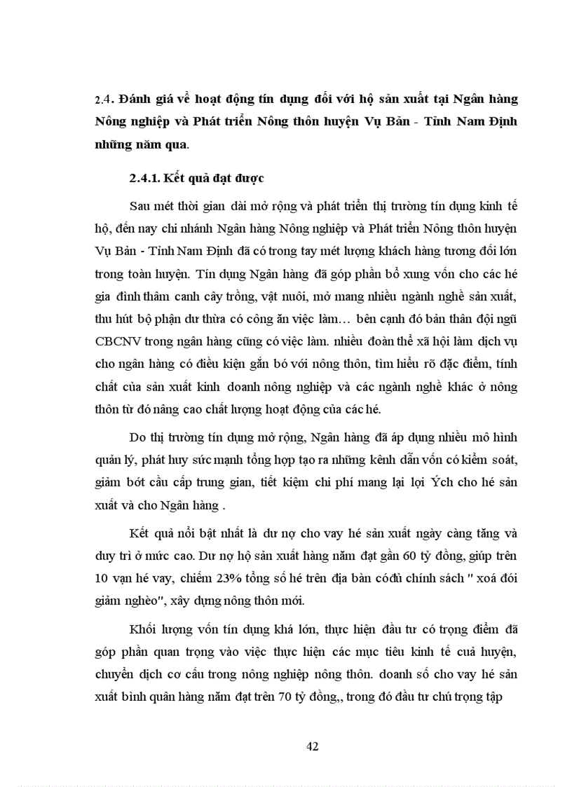 image for page Một số giải pháp nhằm mở rộng và nâng cao chất lượng tín dụng đối với hộ sản xuất ở Ngân hàng nông nghiệp và phát triển nông thôn huyện Vụ Bản Tỉnh Nam Định 1