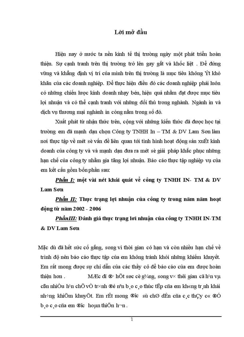 image for page Lợi nhuận và một số giải pháp nâng cao lợi nhuận cho công ty TNHH IN TM DV Lam Sơn 1