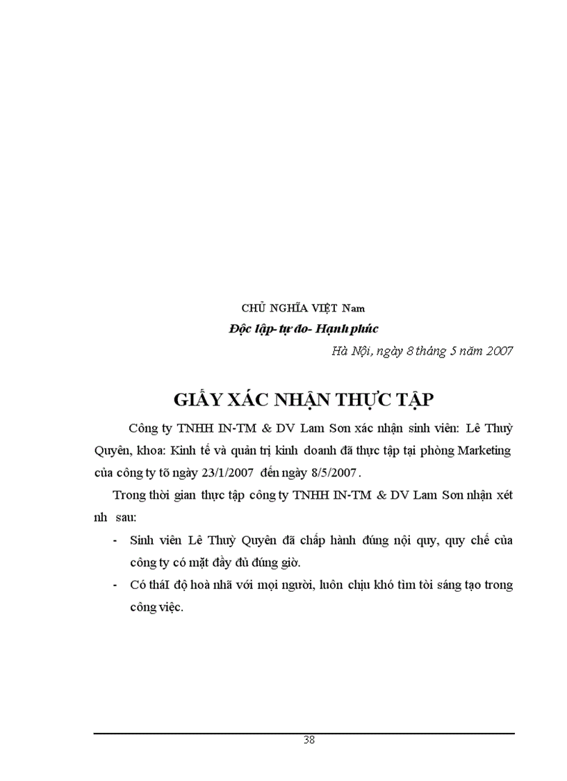 image for page Lợi nhuận và một số giải pháp nâng cao lợi nhuận cho công ty TNHH IN TM DV Lam Sơn 1