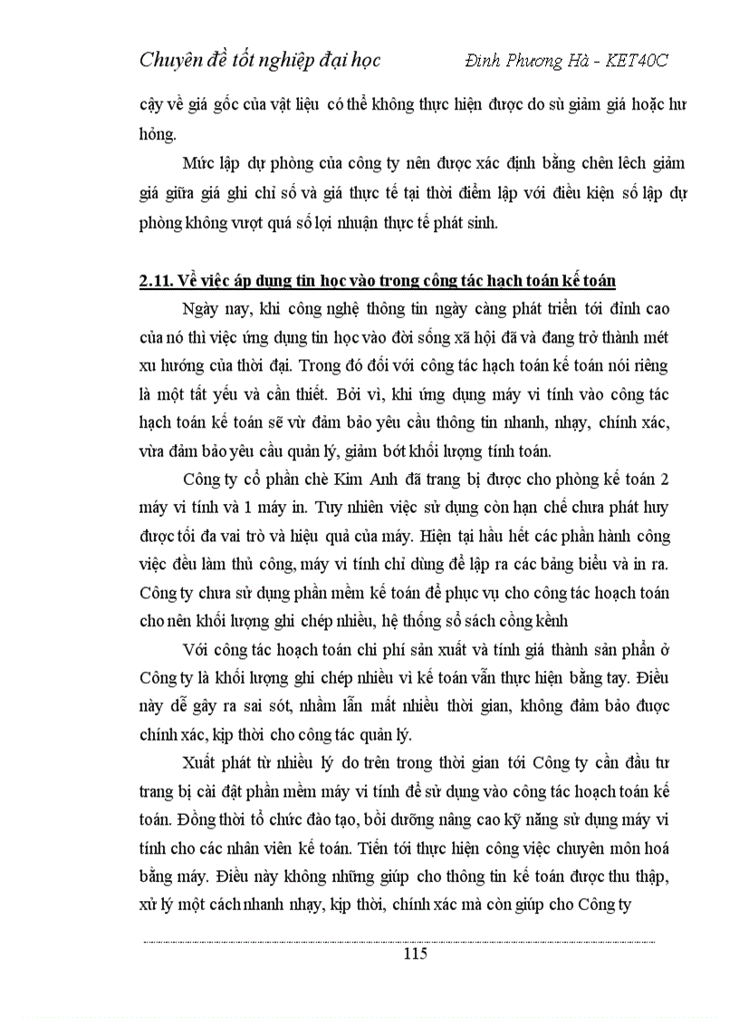 image for page Hoàn thiện công tác hạch toán chi phí sản xuất và tính giá thành sản phẩm với việc tăng cường quản trị tại Công ty cổ phần chè Kim Anh 1