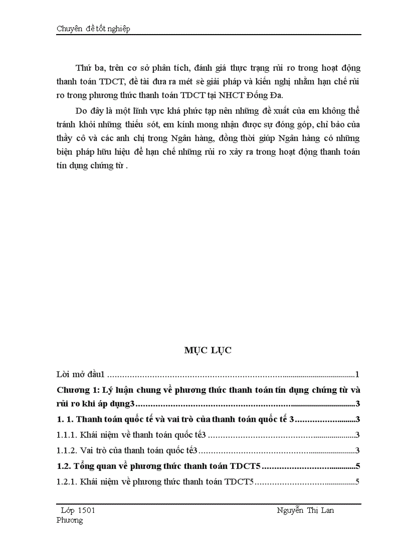 image for page Giải pháp nhằm hạn chế rủi ro trong phương thức thanh toán tín dụng chứng từ tại Ngân hàng Công thương Đống Đa 1