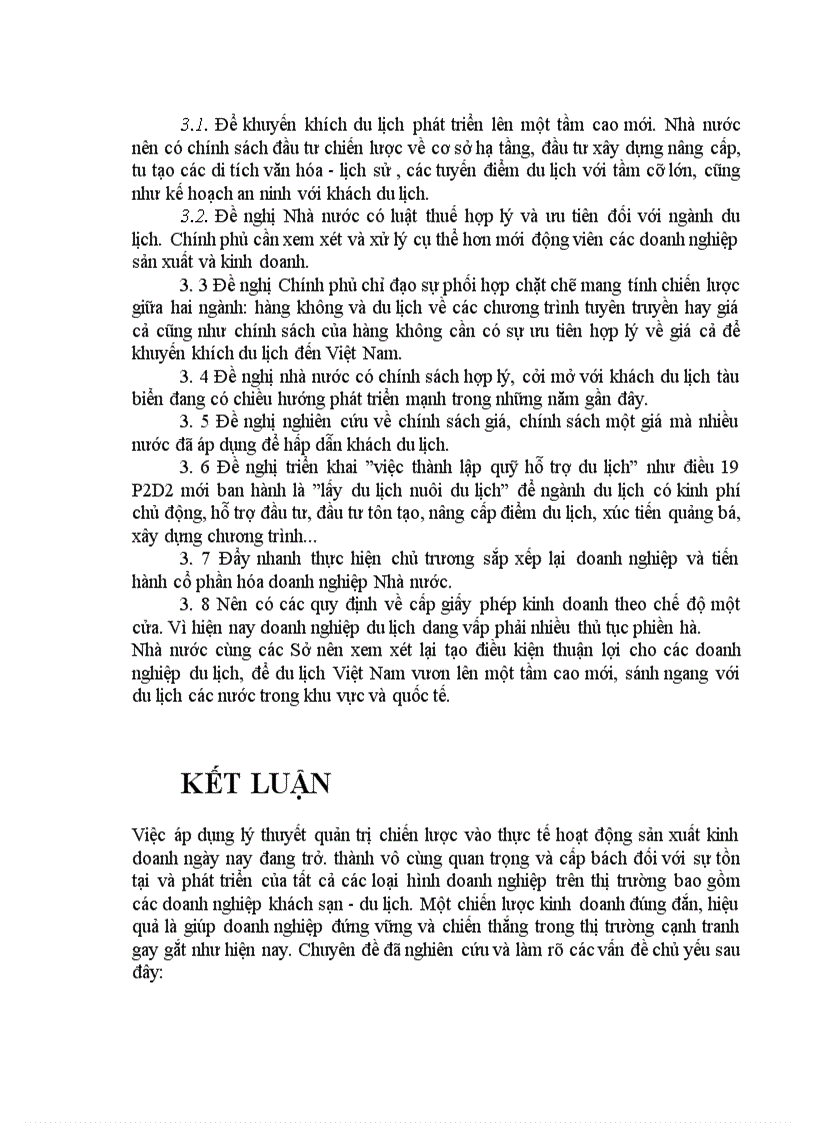 image for page Thực trạng công tác hoạch định chiên lược kinh doanh ở khách sạn Hòa Bình