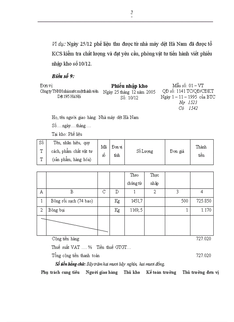 image for page Thực trạng kế toán nguyên vật liệu tại Công ty TNHH nhà nước một thành viên dệt 19 1