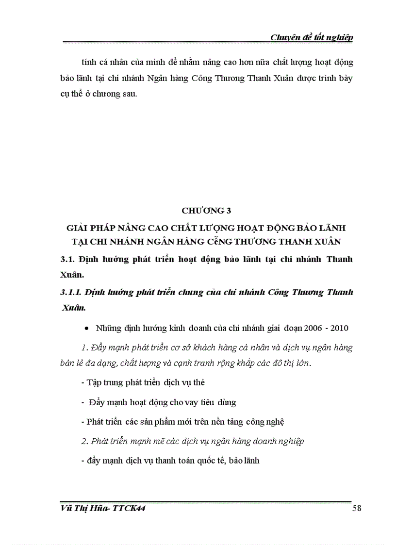 image for page giải pháp nâng cao chất lượng hoạt động bảo lãnh tại chi nhánh Ngân hàng Công Thương Thanh Xuân