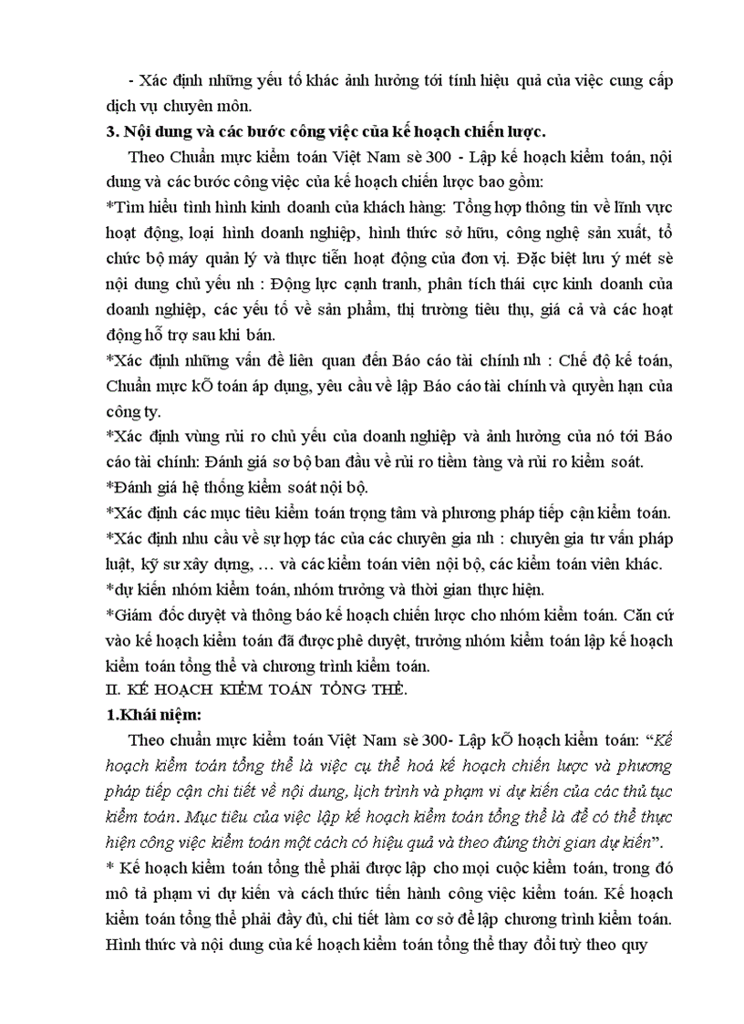 image for page Lập kế hoạch kiểm toán trong quy trình kiểm toán Báo cáo tài chính do Công ty kiểm toán và kế toán Hà Nội CPA thực hiện 1