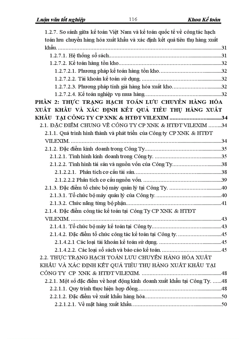 image for page Hoàn thiện hạch toán lưu chuyển hàng hóa xuất khẩu và xác định kết quả tiêu thụ hàng xuất khẩu tại Công Ty CP XNK HTĐT VILEXIM 1