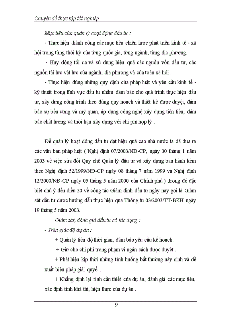 image for page Thực trạng và phương hướng tăng cường công tác Giám sát đánh giá đầu tư tại Vụ Thẩm định và Giám sát đầu tư