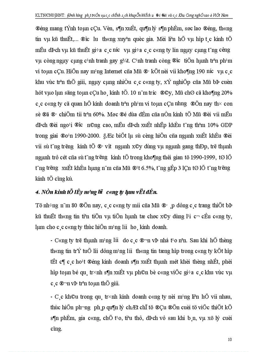 image for page Định hướng phát triển và các chính sách khuyến khích ưu đãi đối với các Khu công nghệ cao ở Việt Nam