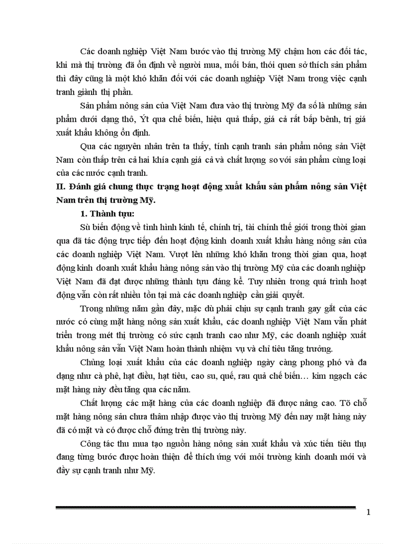 image for page Thực trạng và giải pháp nhằm đẩy mạnh xuất khẩu sản phẩm nông sản việt nam vào thị trường mỹ