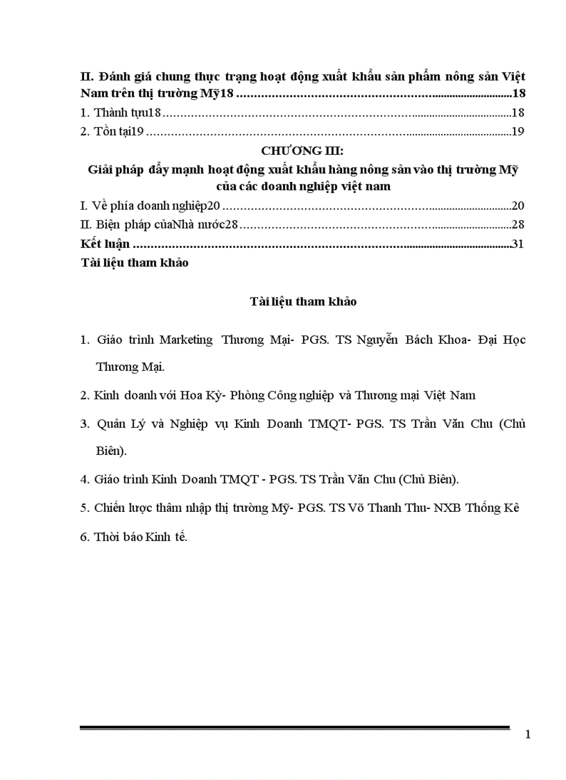 image for page Thực trạng và giải pháp nhằm đẩy mạnh xuất khẩu sản phẩm nông sản việt nam vào thị trường mỹ