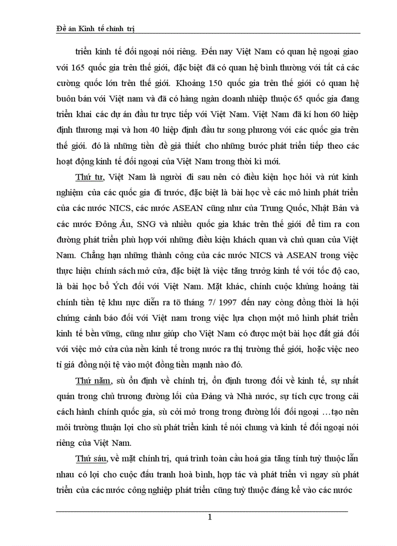 image for page Phân tích thực trạng và giải pháp để mở rộng và nâng cao hiệu quả kinh tế đối ngoại ở nước ta trong giai đoạn hiện nay