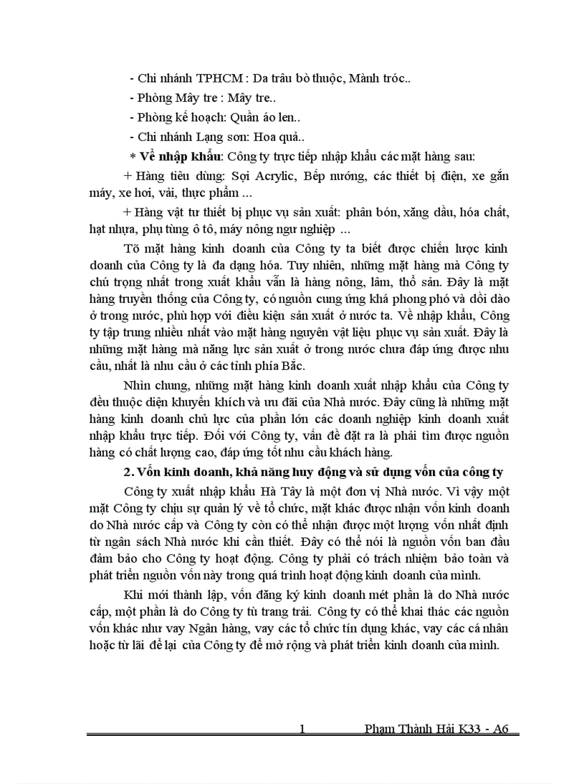 image for page Một số Biện pháp thúc đẩy hoạt động xuất khẩu ở Công ty xuất nhập khẩu Hà Tây