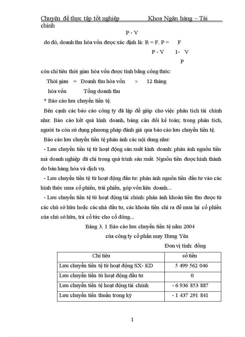 image for page Nâng cao khả năng phân tích tài chính tại công ty cổ phần may Hưng Yên
