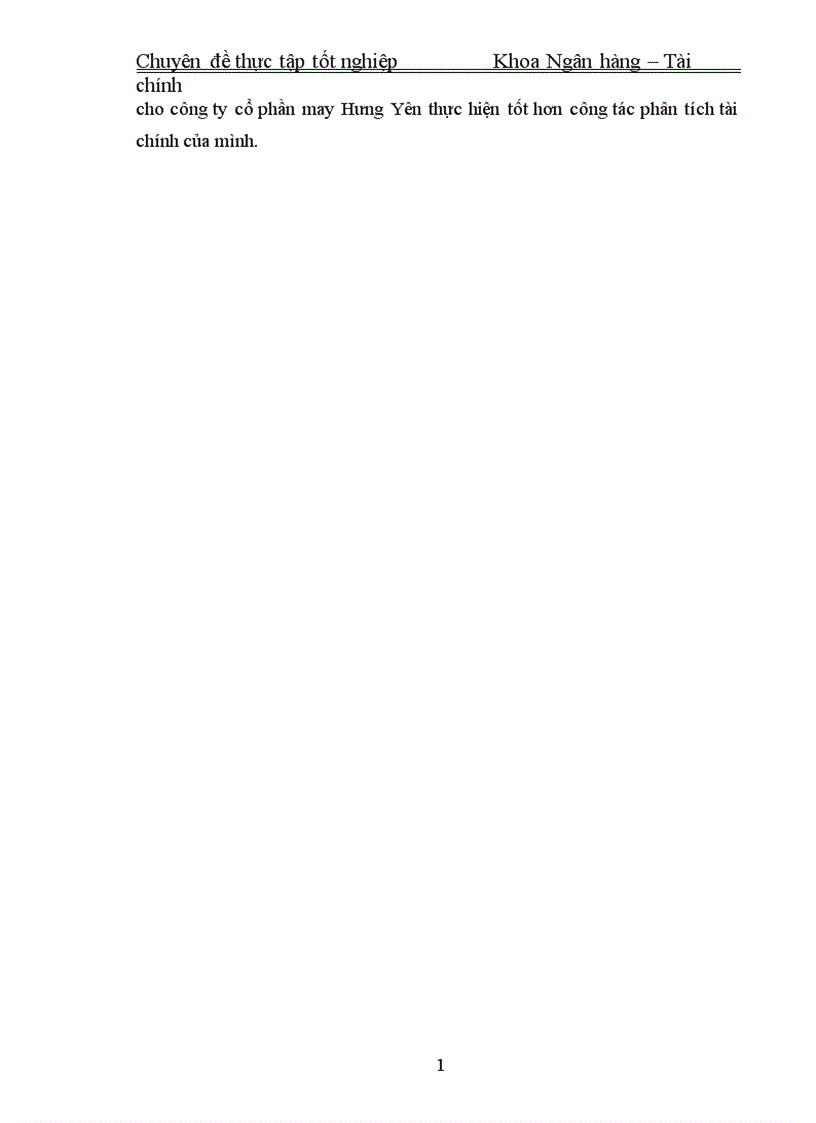 image for page Nâng cao khả năng phân tích tài chính tại công ty cổ phần may Hưng Yên
