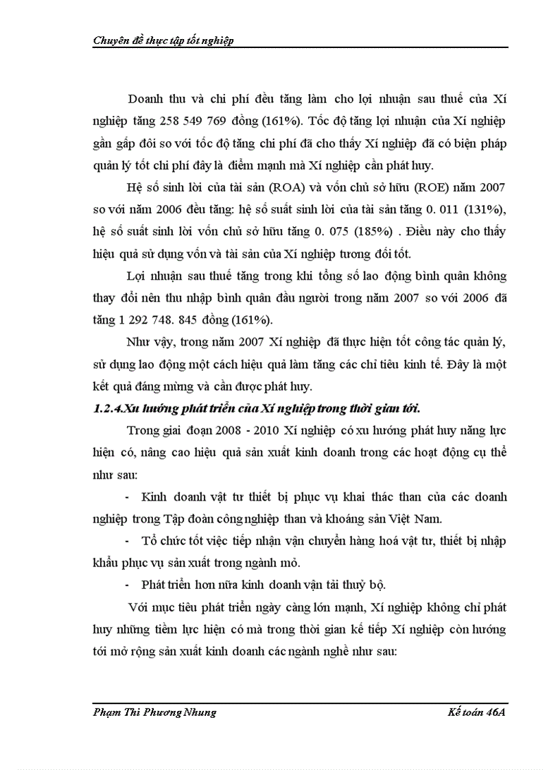 image for page Hoàn thiện kế toán tiêu thụ và xác định kết quả tiêu thụ hàng hóa tại Chi nhánh Công ty đầu tư thương mại và dịch vụ TKV Xí nghiệp vật tư và vận tải 1
