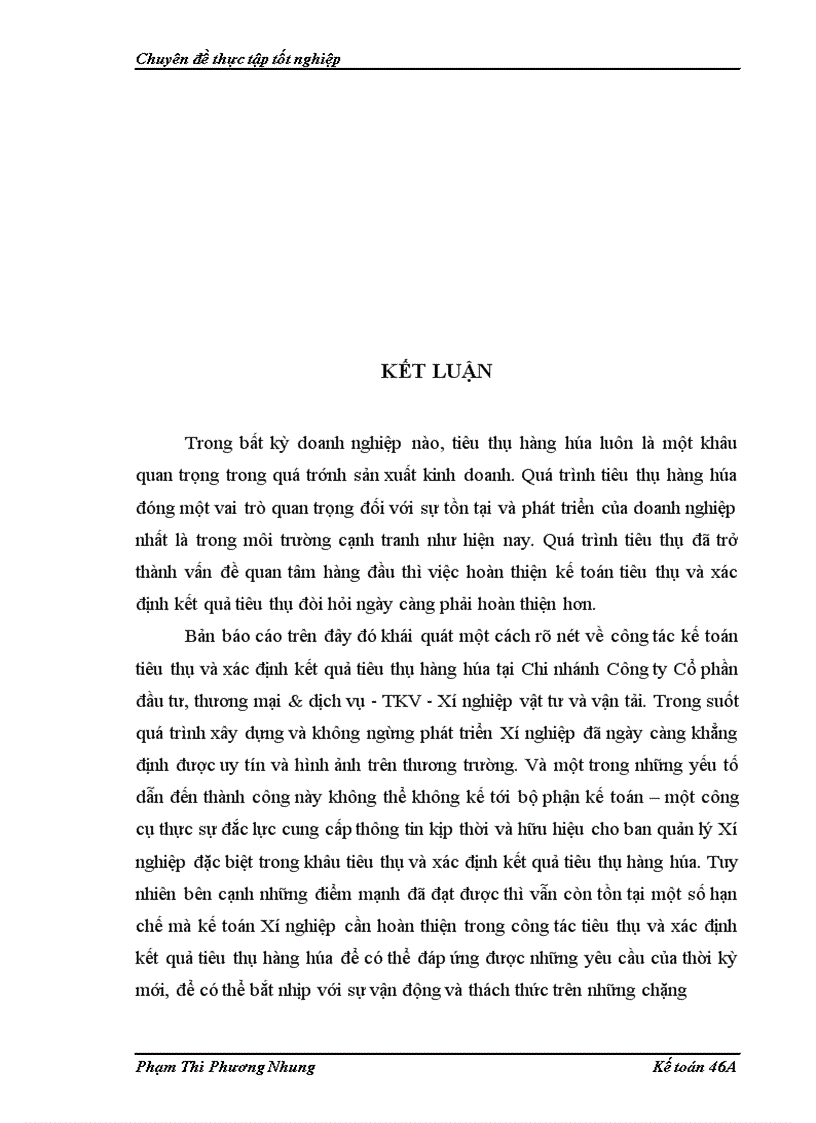 image for page Hoàn thiện kế toán tiêu thụ và xác định kết quả tiêu thụ hàng hóa tại Chi nhánh Công ty đầu tư thương mại và dịch vụ TKV Xí nghiệp vật tư và vận tải 1