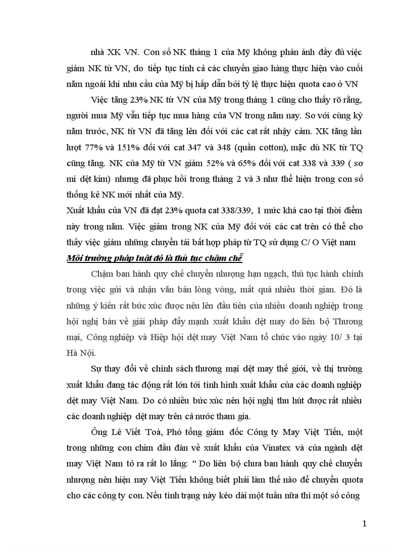 image for page Thực trạng quản lý kênh phân phối hàng dệt may việt nam