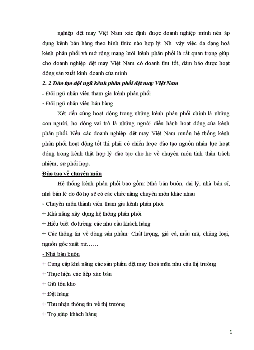 image for page Thực trạng quản lý kênh phân phối hàng dệt may việt nam