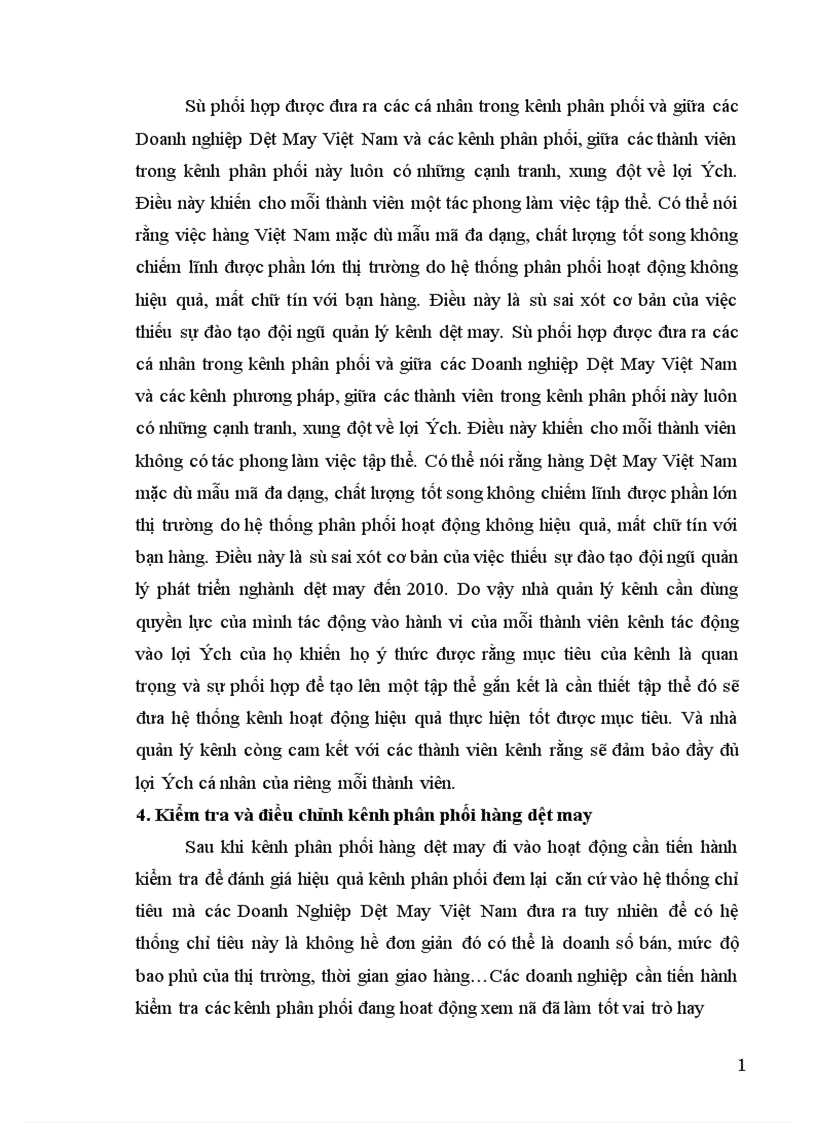 image for page Thực trạng quản lý kênh phân phối hàng dệt may việt nam