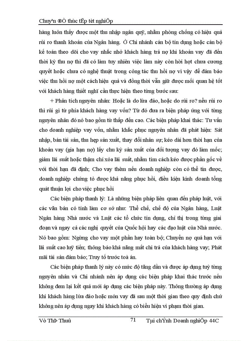 image for page Các giải pháp nâng cao chất lượng tín dụng trung và dài hạn tại Chi nhánh Ngân hàng Công thương khu vực II Hai Bà Trưng