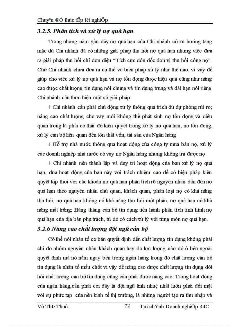 image for page Các giải pháp nâng cao chất lượng tín dụng trung và dài hạn tại Chi nhánh Ngân hàng Công thương khu vực II Hai Bà Trưng
