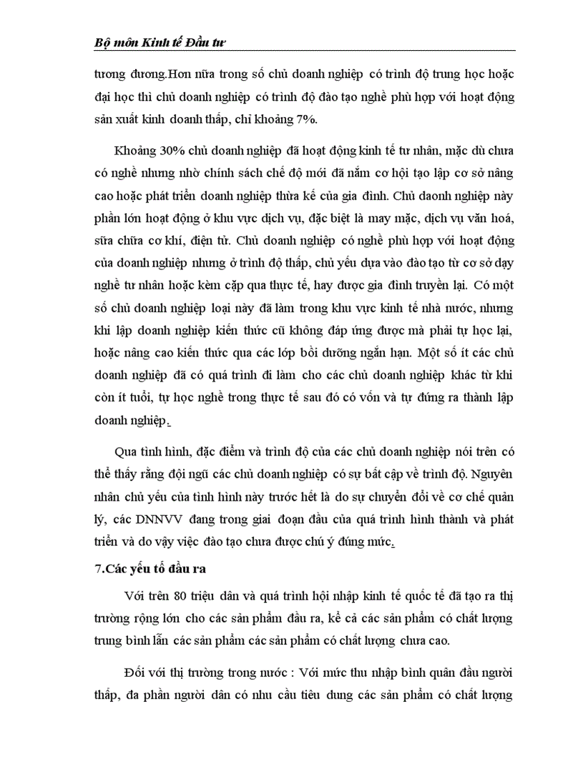 image for page Môi trường đầu tư với sự phát triển của DNNVV Việt Nam 1