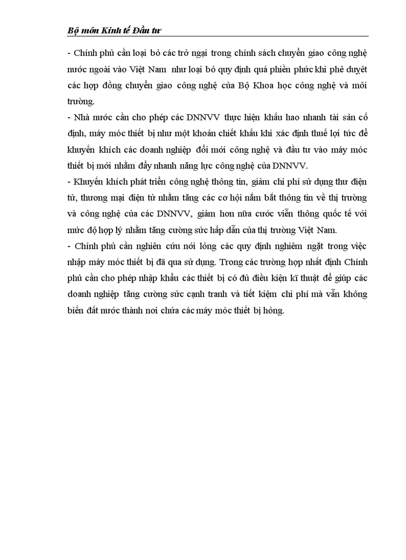 image for page Môi trường đầu tư với sự phát triển của DNNVV Việt Nam 1