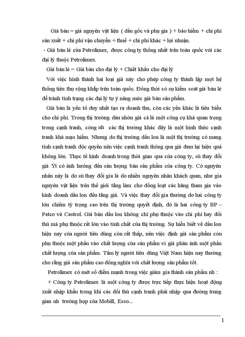 image for page Marketing Mix trong kinh doanh dầu lon ở Công ty hoá dầu Petrolimex PLC