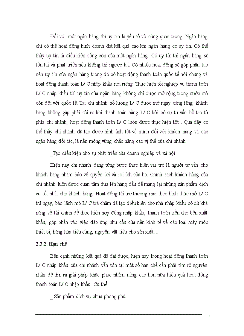 image for page Mở rộng hoạt động thanh toán L C nhập khẩu tại chi nhánh NHCT khu vực Ba Đình