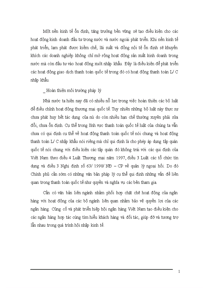 image for page Mở rộng hoạt động thanh toán L C nhập khẩu tại chi nhánh NHCT khu vực Ba Đình