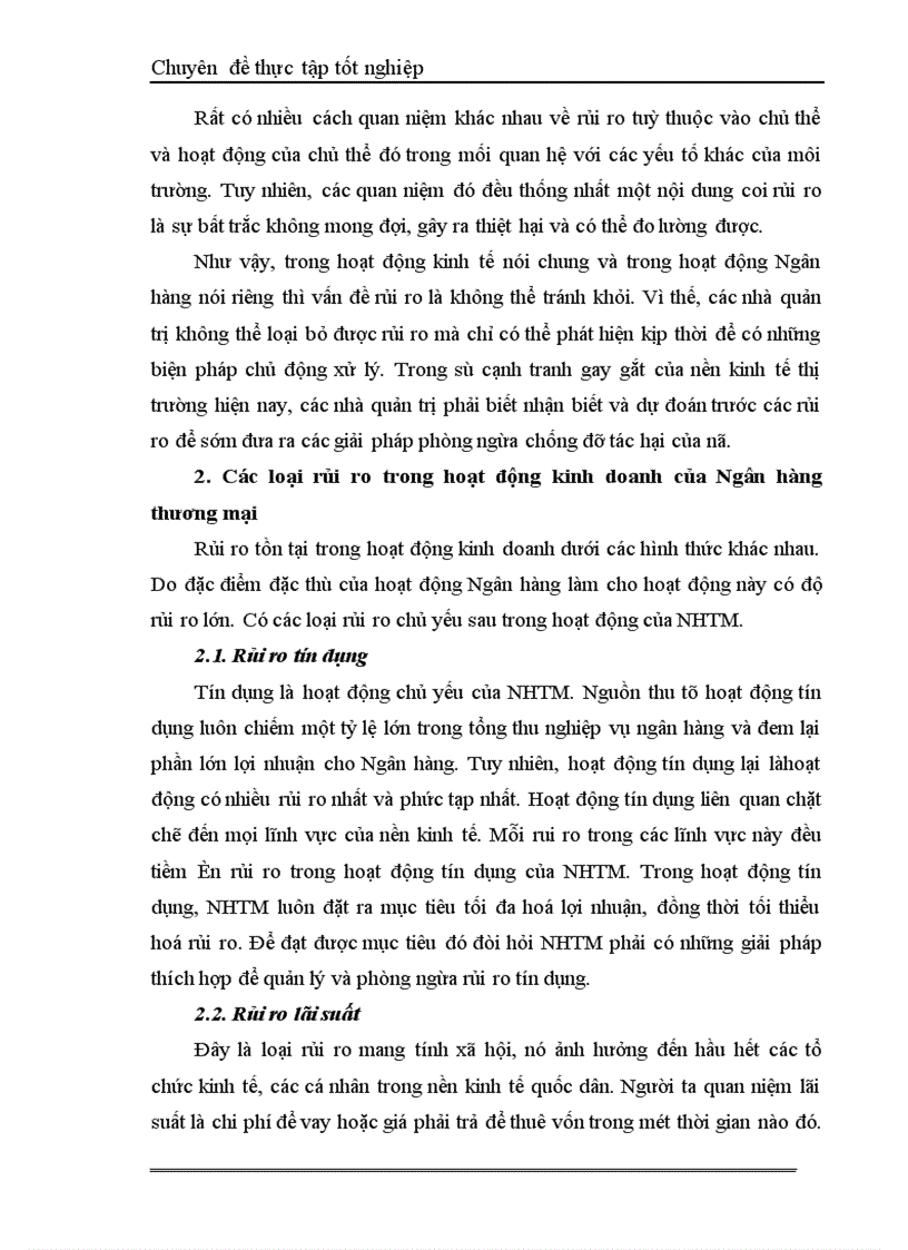 image for page Một số giải pháp hạn chế rủi ro an toàn tín dụng đối với kinh tế ngoài quốc doanh tại Ngân hàng công thương Đống Đa 1