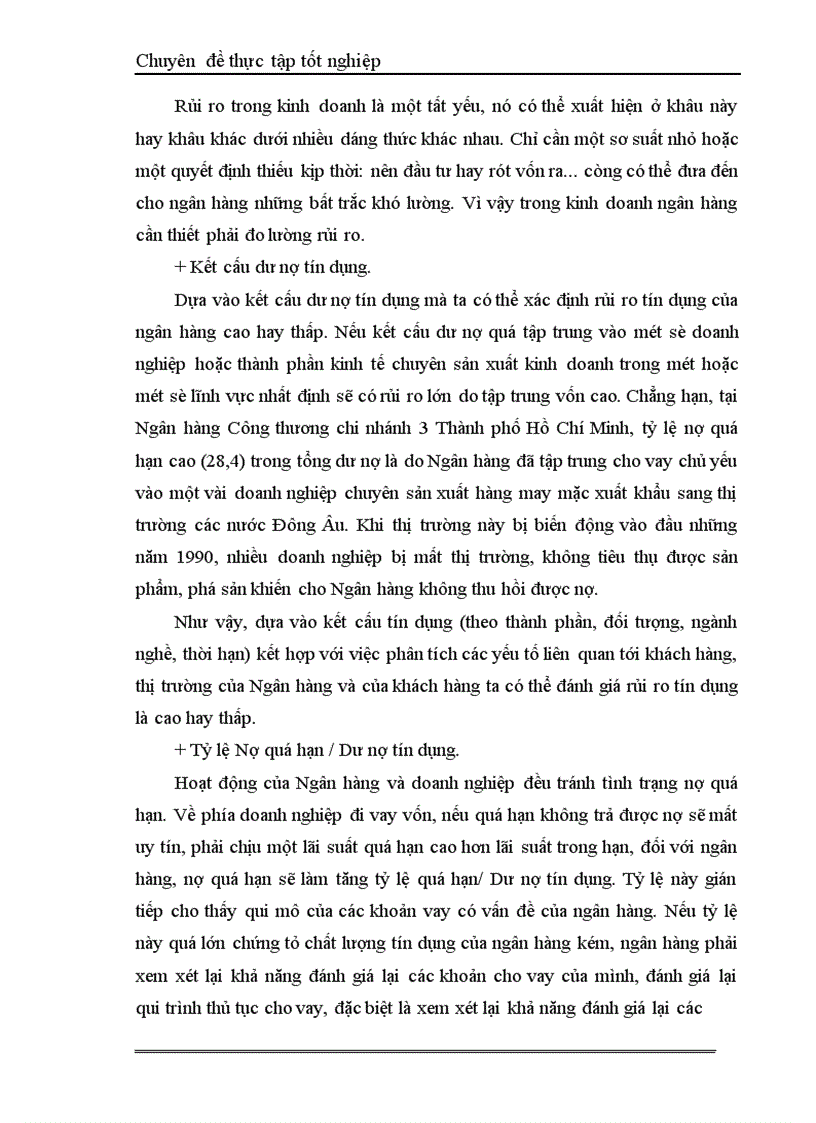 image for page Một số giải pháp hạn chế rủi ro an toàn tín dụng đối với kinh tế ngoài quốc doanh tại Ngân hàng công thương Đống Đa 1