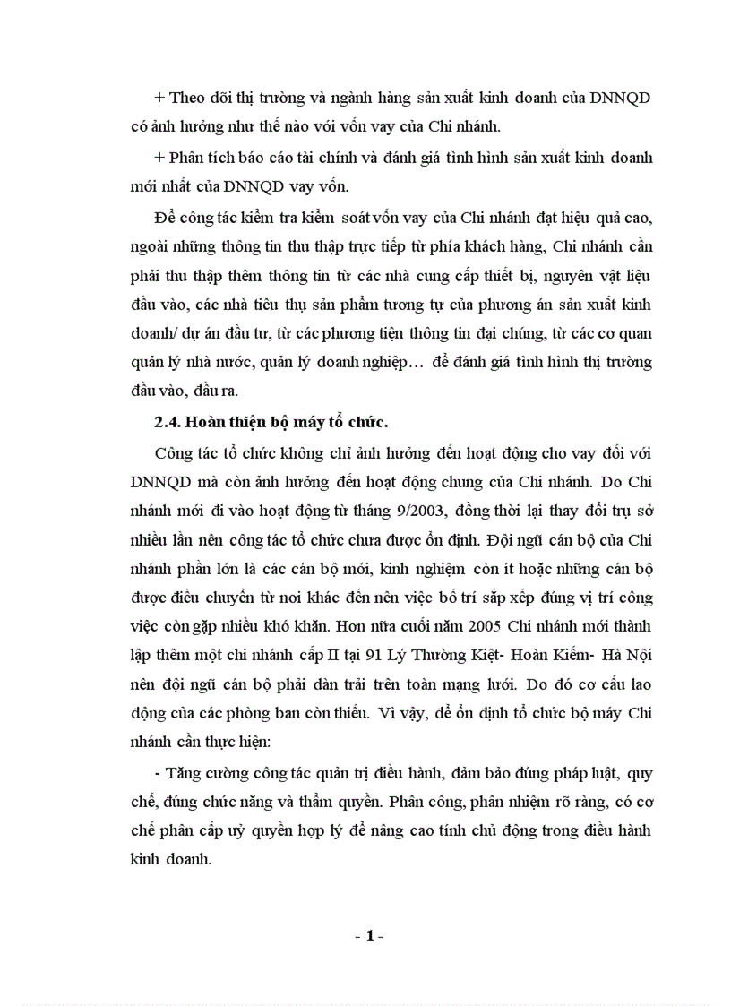 image for page Mở rộng cho vay đối với các doanh nghiệp ngoài quốc doanh tại Chi nhánh NHNo PTNT Đông Hà Nội