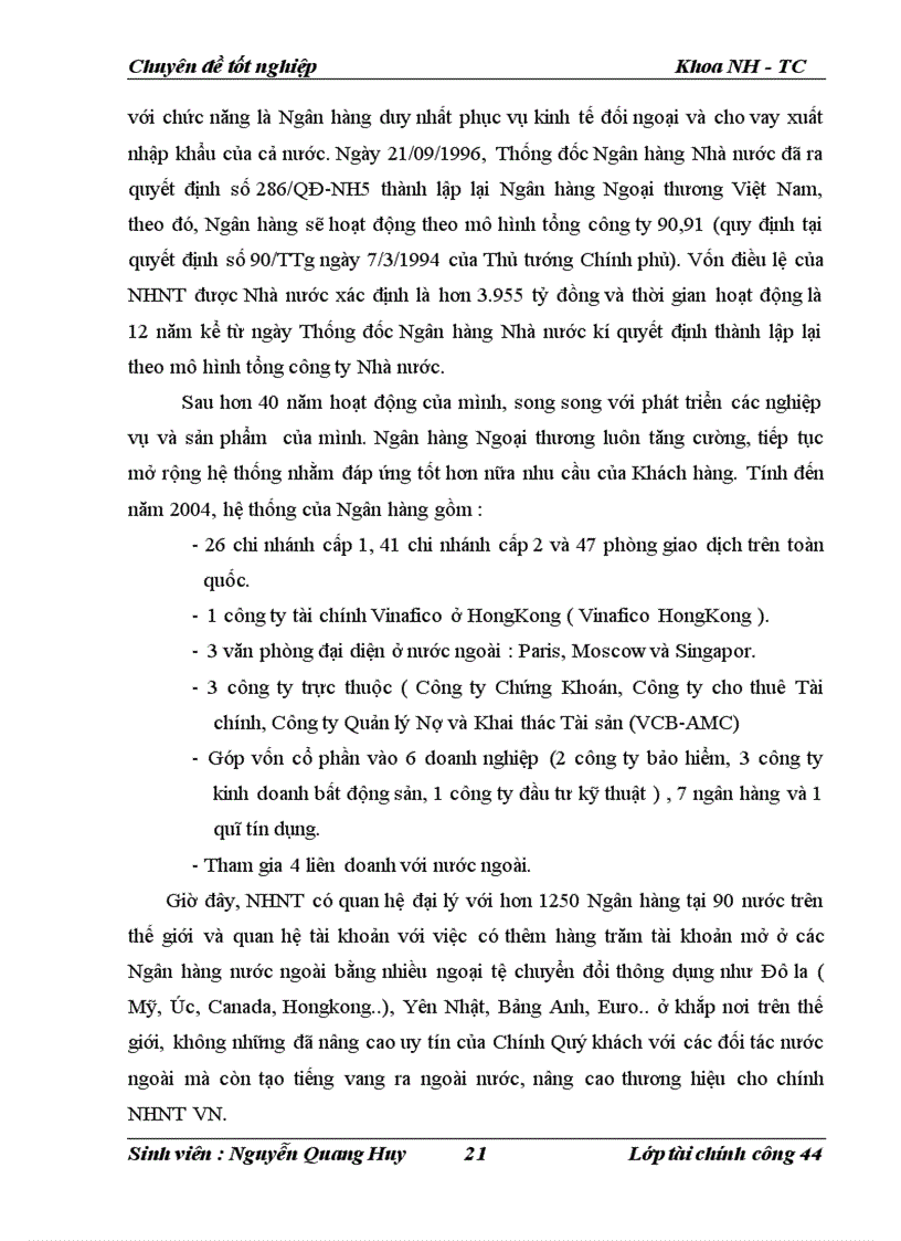 image for page Nâng cao chất lượng tín dụng trung và dài hạn tại Hội sở chính Ngân hàng Ngoại thương Việt Nam