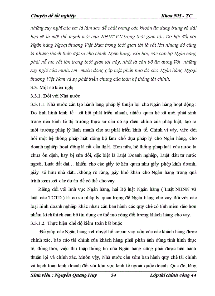 image for page Nâng cao chất lượng tín dụng trung và dài hạn tại Hội sở chính Ngân hàng Ngoại thương Việt Nam