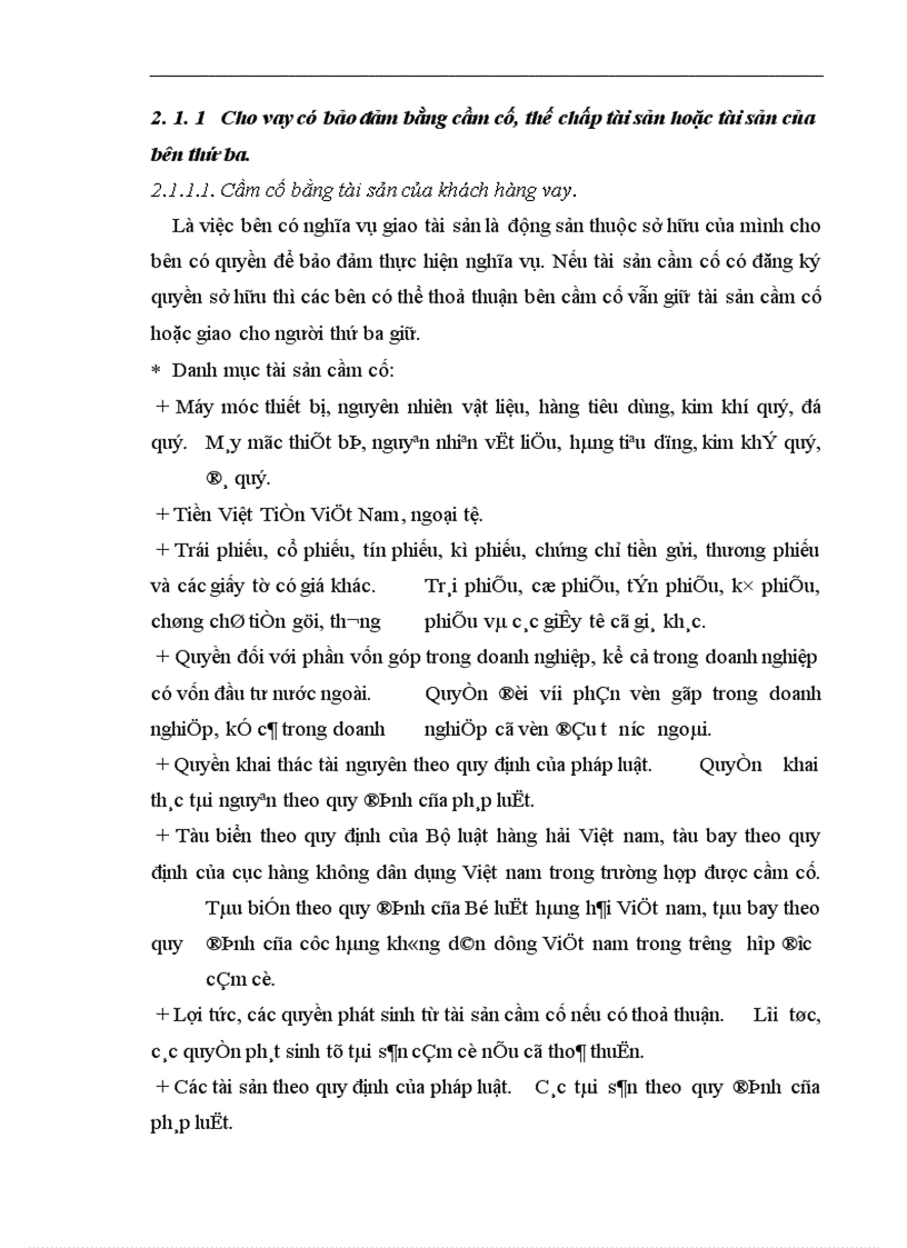 image for page Giải pháp hoàn thiện công tác bảo đảm tiền vay tại ngân hàng Nông nghiệp và phát triển nông thôn Chi nhánh Nam Hà Nội 1