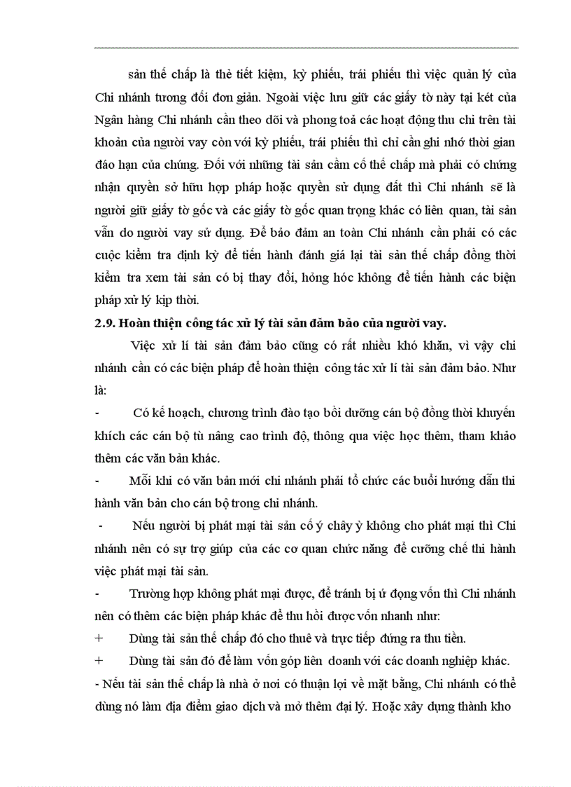 image for page Giải pháp hoàn thiện công tác bảo đảm tiền vay tại ngân hàng Nông nghiệp và phát triển nông thôn Chi nhánh Nam Hà Nội 1
