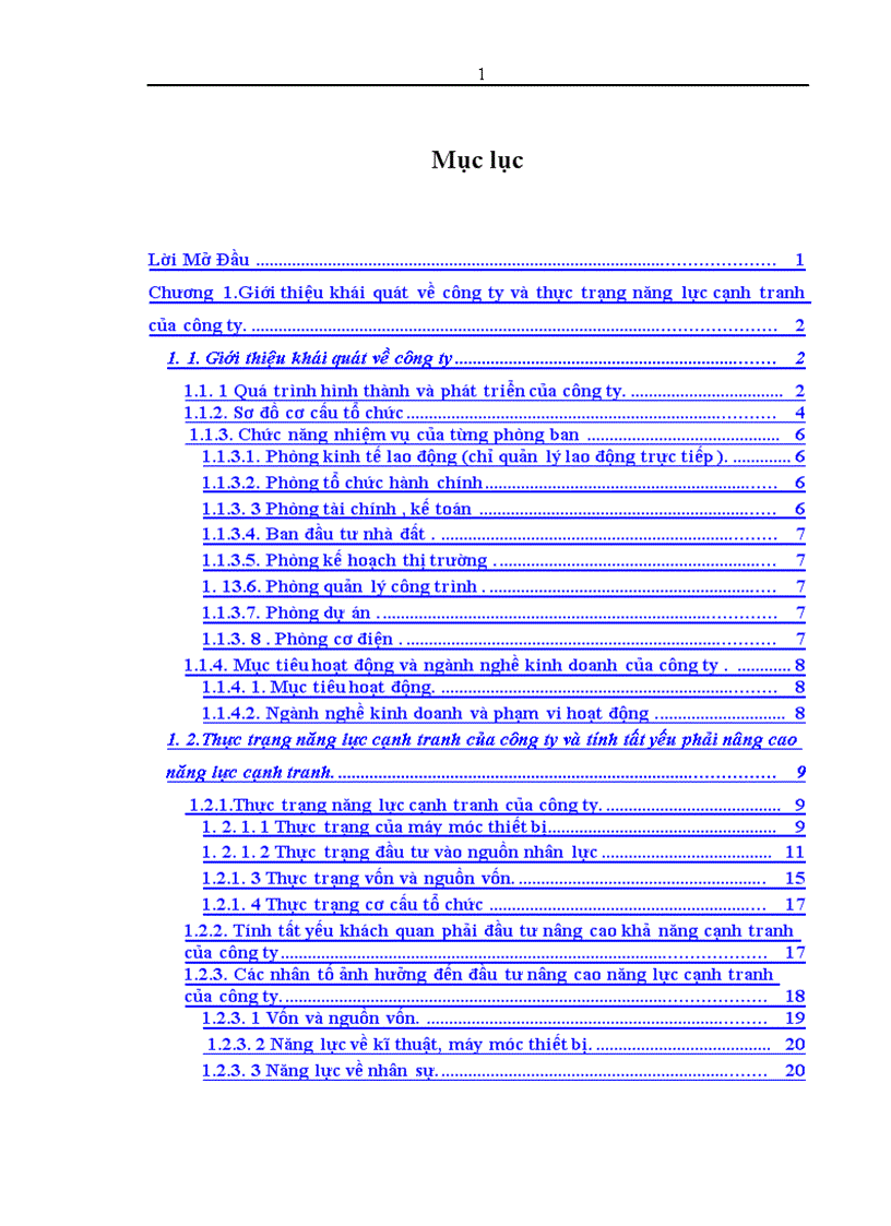 image for page Thực trạng và giải pháp đầu tư nâng cao năng lực cạnh tranh của Công ty TNHH nhà nước một thành viên xây lắp hóa chất 1