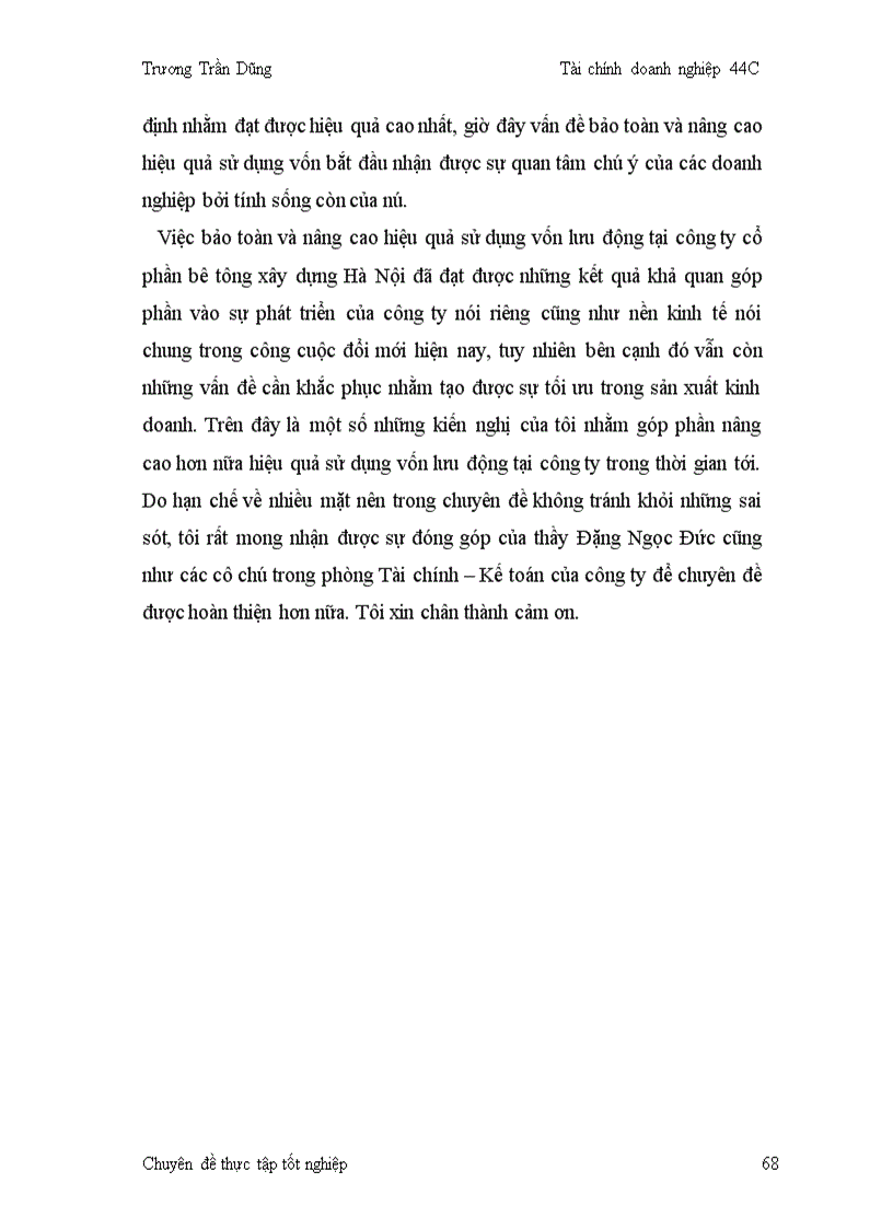 image for page Bảo toàn và nâng cao hiệu quả sử dụng vốn lưu động tại công ty cổ phần bê tông xây dựng Hà Nội VIBEX 1