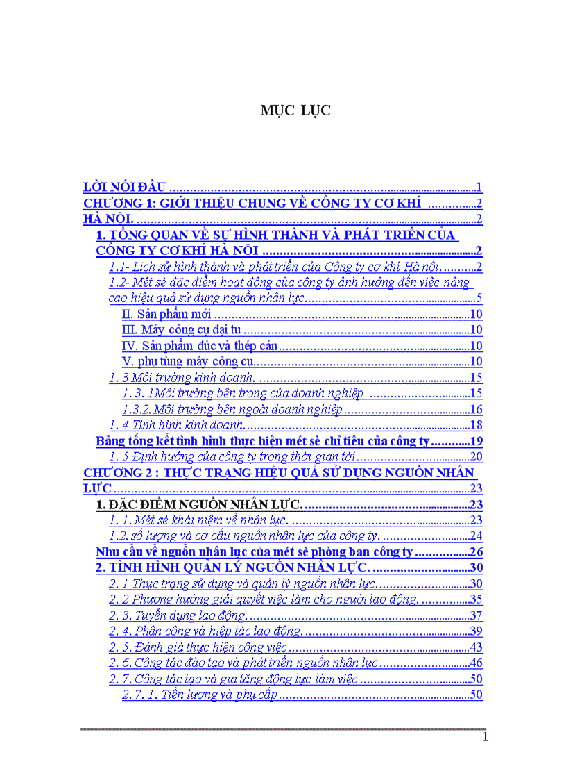 image for page Giải pháp nâng cao hiêu quả sử dụng nguồn nhân lực tại công ty cơ khí Hà Nội