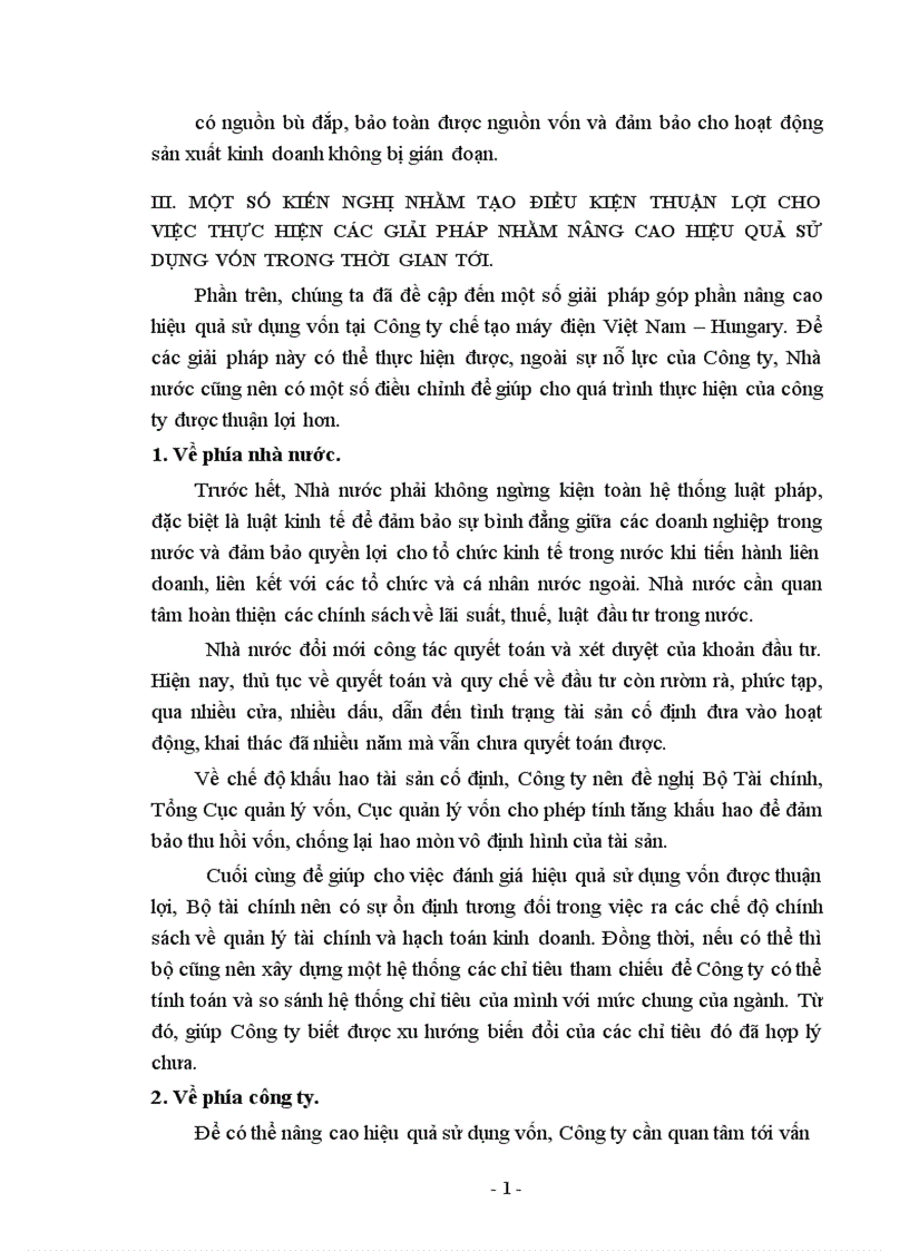 image for page một số giải pháp góp phần nâng cao hiệu quả sử dụng vốn tại Công ty chế tạo máy điện Việt Nam Hungary