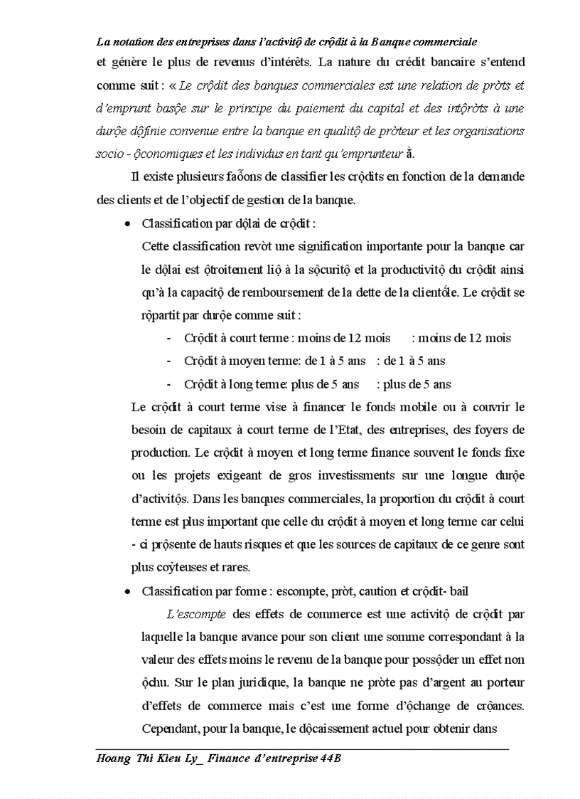 image for page Perfectionner la notation des entreprises dans l activité de crédit à la banque commerciale Cas d étude l office de transaction no1 de la banque d industrie et de commerce du Vietnam