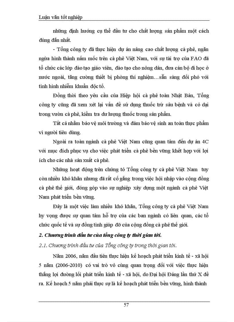 image for page Đầu tư phát triển tại Tổng công ty cà phê Việt Nam Thực trạng và giải pháp 1