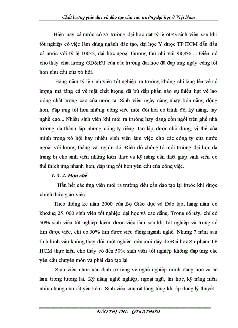 image for page Chất lượng giáo dục và đào tạo của các trường đại học ở Việt Nam 1