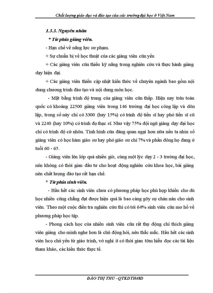 image for page Chất lượng giáo dục và đào tạo của các trường đại học ở Việt Nam 1
