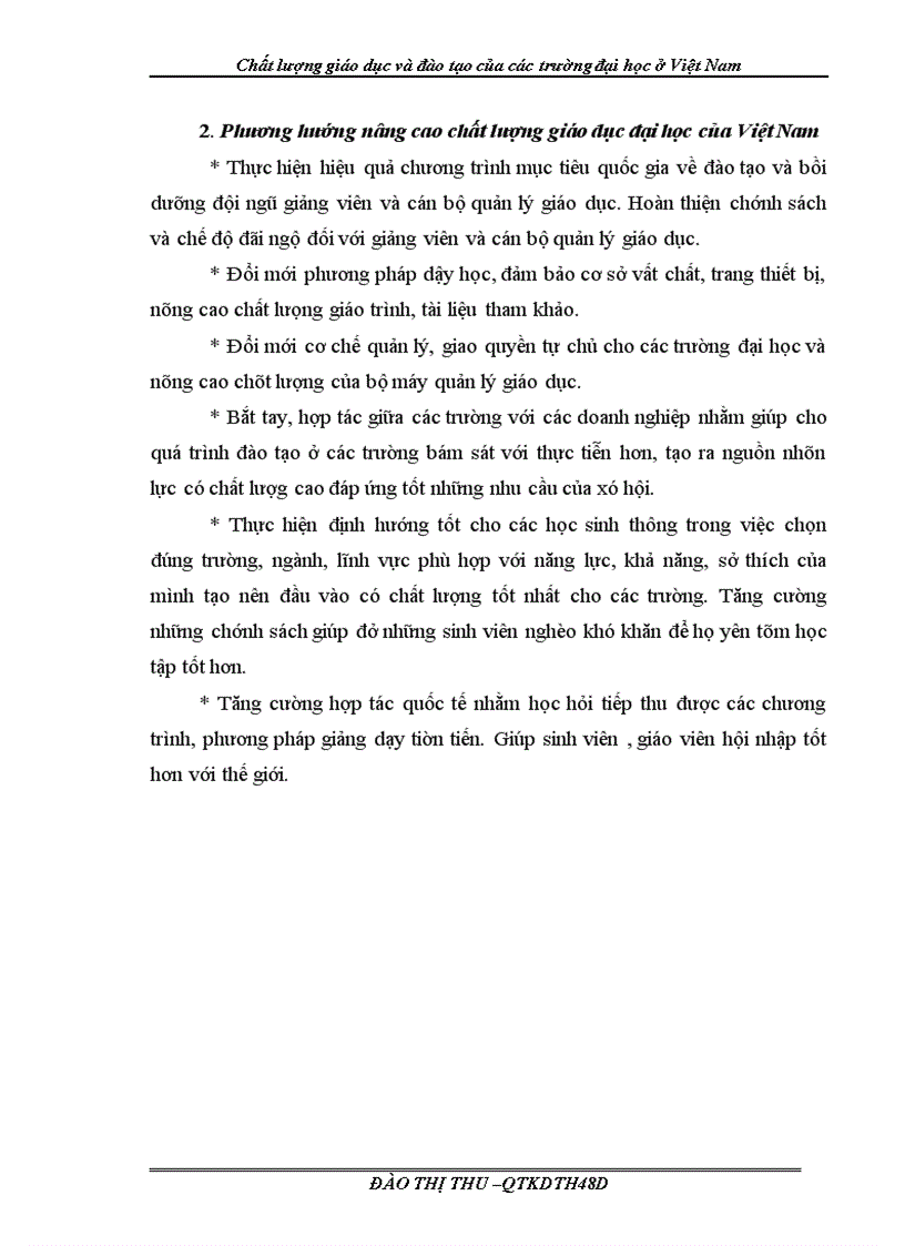 image for page Chất lượng giáo dục và đào tạo của các trường đại học ở Việt Nam 1