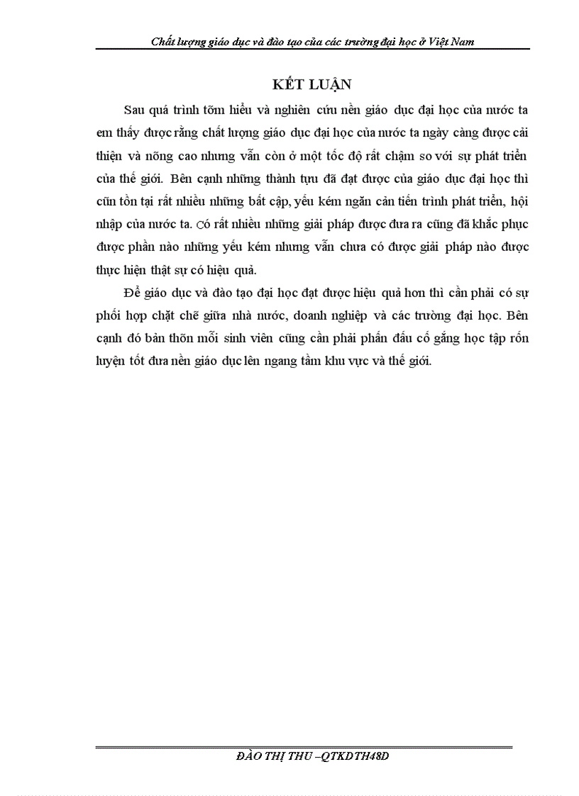 image for page Chất lượng giáo dục và đào tạo của các trường đại học ở Việt Nam 1