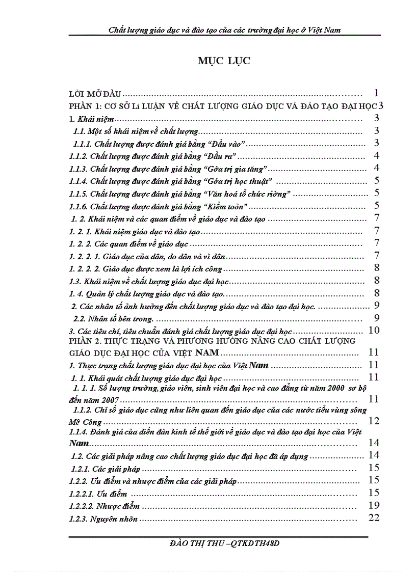 image for page Chất lượng giáo dục và đào tạo của các trường đại học ở Việt Nam 1