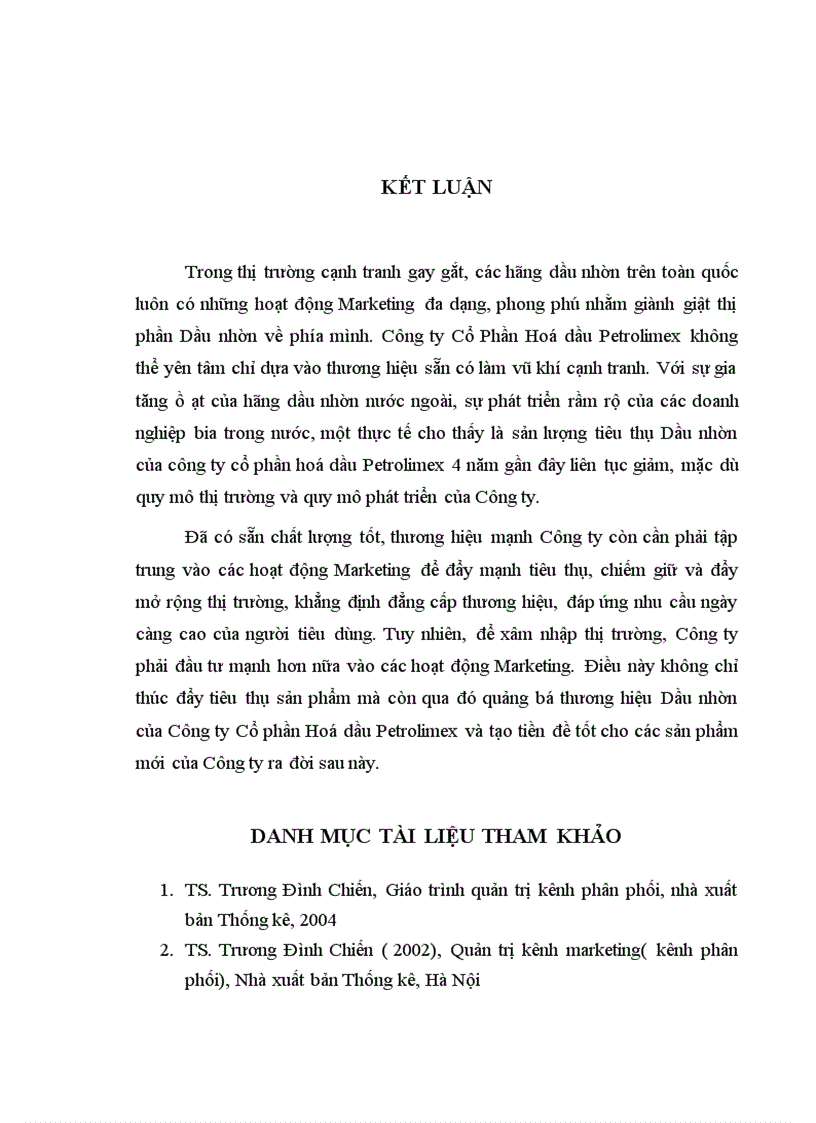 image for page Xây dựng hệ thống chính sách marketing Mix cho nhóm sản phẩm Dầu Mỡ Nhòn Lon Hộp ở Công ty Cổ phần Hóa dầu Petrolimex